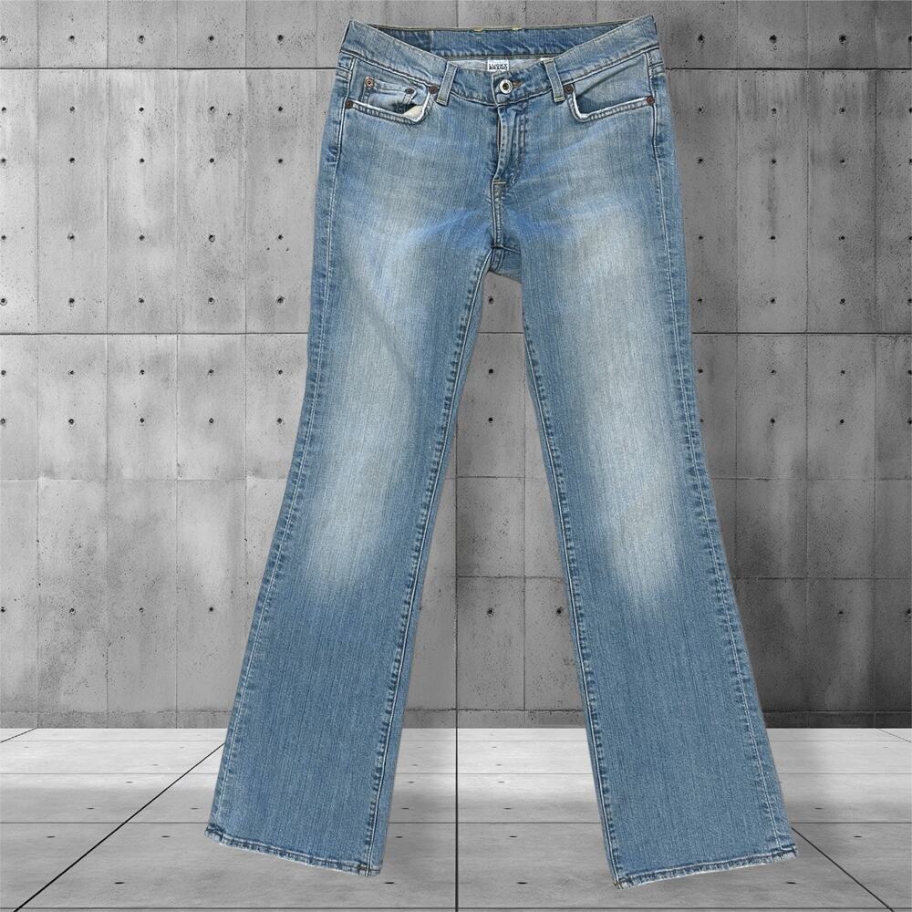 VTG Lucky Brand Sundown Jeans Low Rise Bootcut USA Y2K 2005 Light Wash s 6/28